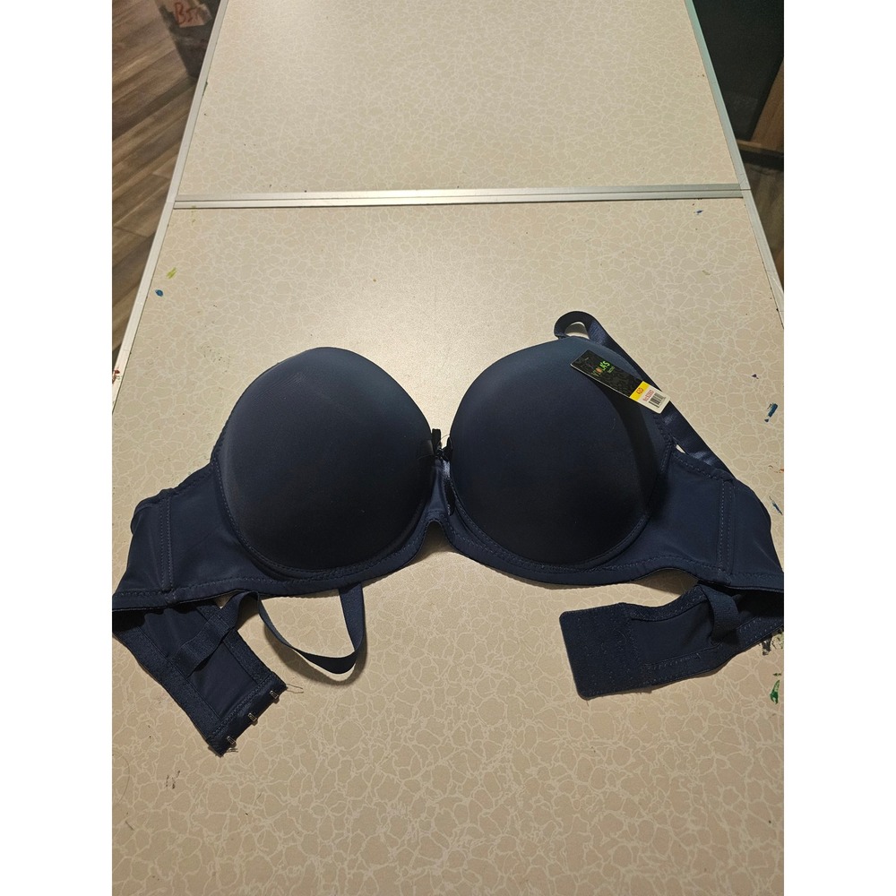 Violas Secret Navy Blue Underwire T-Shirt Bra‎ Padded 42D Style 9289D NWT